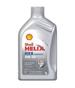 SHELL HELIX HX8 Synthetic 5w30 API SM/CF 1л синтетика, масло моторное